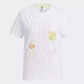 Футболка Adidas W FILLIN, белый/принт