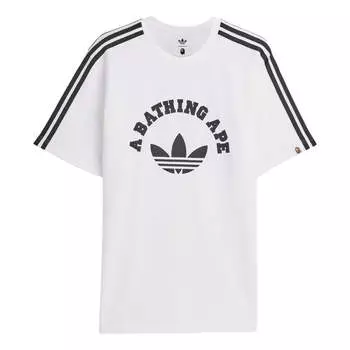 Футболка adidas x Bape T-Shirt 'White', белый