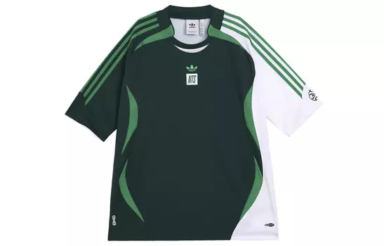Футболка Adidas X NTS Radio Jersey из переработанного полиэстера Adidas Originals, зеленый