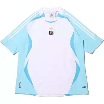 Футболка Adidas X NTS Radio Jersey из переработанного полиэстера Adidas Originals, синий