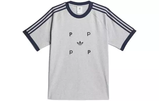Футболка Adidas X Pop Trading Company унисекс, цвет серый Adidas Originals, цвет Heather Gray