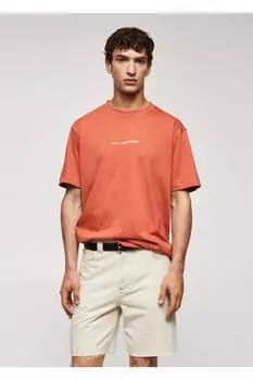 Футболка Adriana Eskenazi x Mango Mango, оранжевый