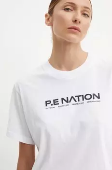 Футболка Aero SS Tee из хлопка P.E Nation, белый