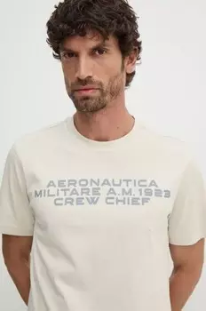 Футболка Aeronautica Militare, бежевый