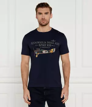 Футболка Aeronautica Militare M.C. Regular Fit, темно-синий