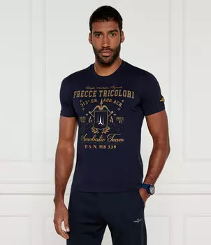 Футболка Aeronautica Militare Regular Fit, темно-синий