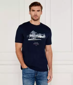 Футболка Aeronautica Militare Regular Fit, темно-синий