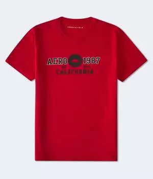 Футболка Aeropostale 1987 Cali Bear Graphic, красный