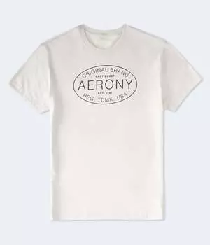 Футболка Aeropostale Ny с овальным логотипом, серый