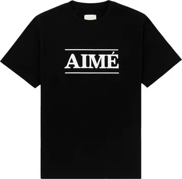 Футболка Aim Leon Dore Logo Tee 'Jet Black', черный