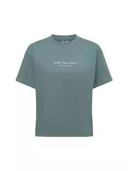 Футболка Aim'n T-Shirt Sage Serif Boxy T-Shirt, цвет schilf