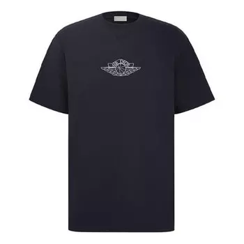 Футболка air jordan capsule collection x 'navy' Dior, синий