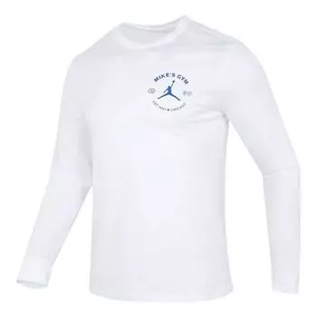 Футболка Air Jordan M J Df Sprt Bc Gfxls Crew LogoT, белый