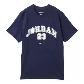 Футболка Air Jordan MVP T-Shirt Asia Sizing 'Navy White', темно-синий