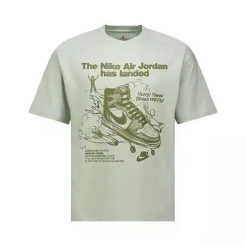 Футболка Air Jordan Oversized Graphic T-Shirt 'Seafoam', зеленый