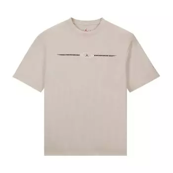 Футболка Air Jordan x Travis Scott Logo Tee Light Bone, кремовый