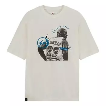 Футболка Air Jordan x Travis Scott x Fragment Design T-Shirt 'White', белый