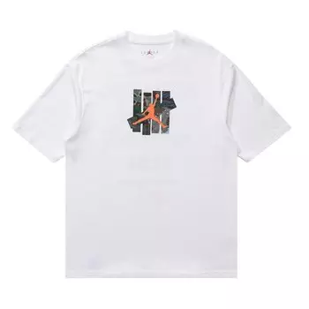 Футболка Air Jordan x UNDEFEATED Strikes T-Shirt 'White', белый