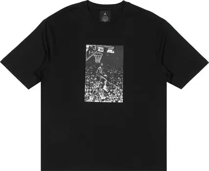 Футболка Air Jordan x Union LA Reverse Dunk T-Shirt 'Black', черный