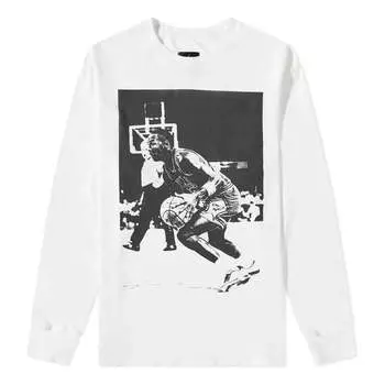 Футболка Air Jordan x Union Long-Sleeve T-Shirt 'White', белый