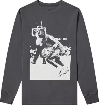 Футболка Air Jordan x Union M J Long-Sleeve T-Shirt 'Off Noir', черный