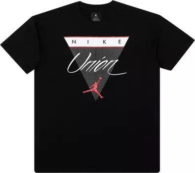 Футболка Air Jordan x Union NRG Vault Flight Triangle Tee 'Black', черный