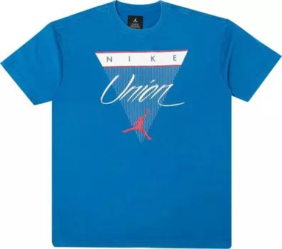 Футболка Air Jordan x Union NRG Vault Flight Triangle Tee 'Blue', синий