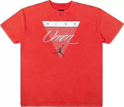 Футболка Air Jordan x Union NRG Vault Flight Triangle Tee 'Red', красный