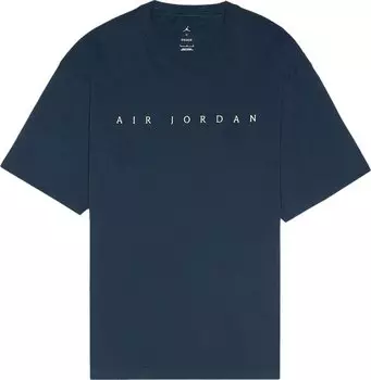 Футболка Air Jordan x Union T-Shirt 'College Navy/Coconut Milk', синий