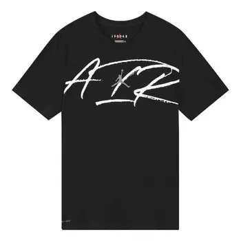 Футболка air script basketball с коротким рукавом Air Jordan, черный