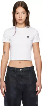 Футболка AIRI 'A' с вышивкой для малышей AMIRI, белый