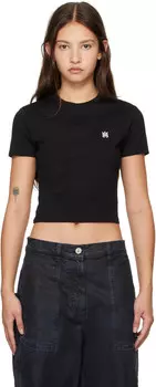 Футболка AIRI 'A' с вышивкой для малышей AMIRI, черный