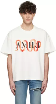 Футболка AIRI Белая Змея AMIRI