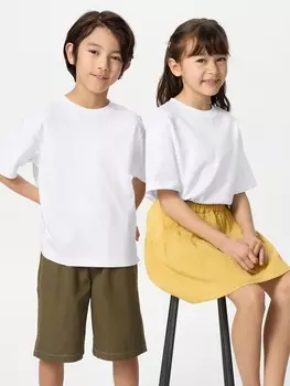 Футболка airism из хлопка с круглым вырезом Uniqlo, цвет 00 белый