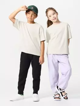 Футболка airism из хлопка с круглым вырезом Uniqlo, цвет 30 бежевый