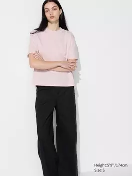 Футболка Airism из хлопка Uniqlo, цвет 10 розовый