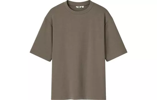 Футболка AIRism Mesh Series унисекс бирюзового цвета Uniqlo, бирюзовый