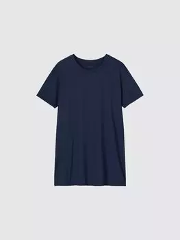 Футболка Airism с круглым вырезом Uniqlo, цвет 69 синий