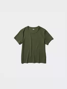 Футболка airism Uniqlo, цвет 58 зеленый