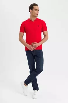 Футболка Aitor с воротником Jimmy Sanders, красный