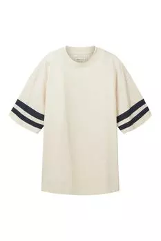 Футболка – экрю – стандартный крой Tom Tailor Denim