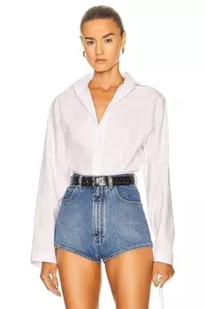 Футболка Alaa Corset Shirt, цвет Blanc
