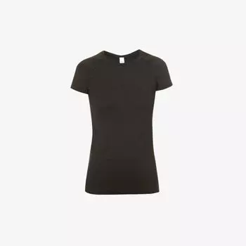 Футболка эластичной вязки с короткими рукавами Swiftly Tech 20 Lululemon, черный