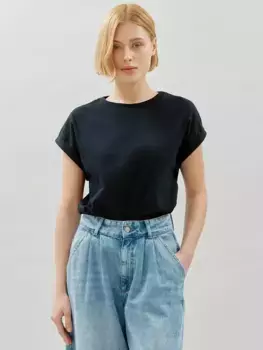 Футболка Albaray Roll Back Cuff, черный