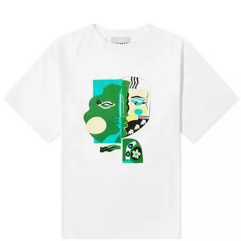 Футболка Alemais Soleil Faces, белый