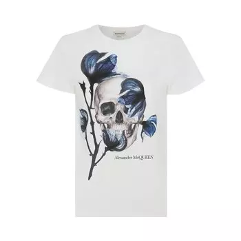 Футболка Alexander McQueen Fitted T-Shirt 'White', белый