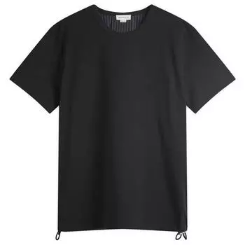 Футболка Alexander Mcqueen Pinstripe Back Hybrid T-Shirt, черный
