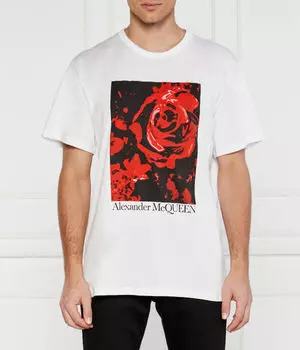 Футболка Alexander Mcqueen Relaxed Fit, белый