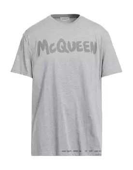 Футболка Alexander Mcqueen, светло-серый