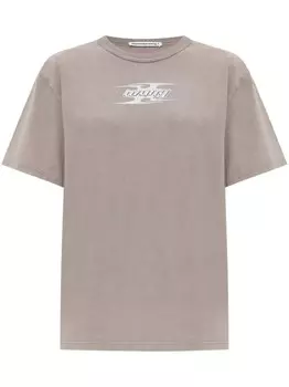 Футболка Alexander Wang из хлопка с логотипом Blade, серый